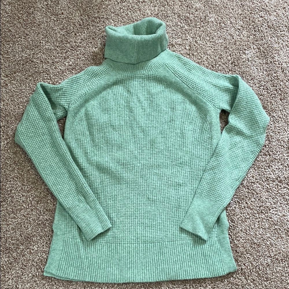 Mint Green Turtleneck Sweater